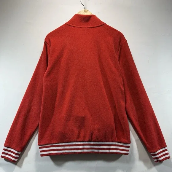 M&M Jacket Womens's M Pullover Mock Neck 1/4 Zip Red - Picture 10 of 11